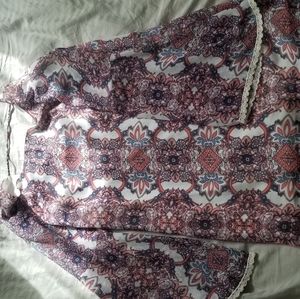 Bell sleeve hippie dress